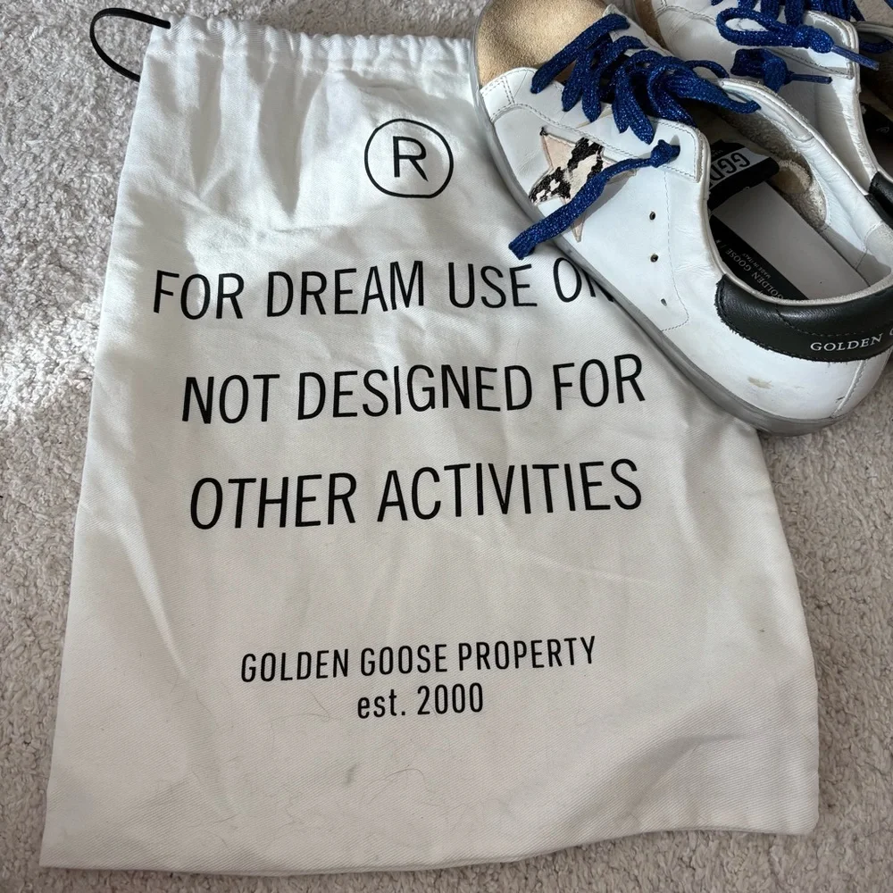 Golden Goose Super Star Pink Snake Shoes